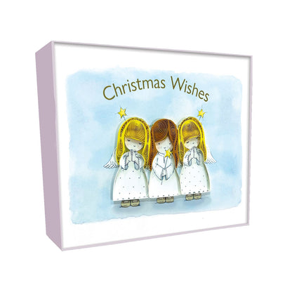 Christmas Quilling Cards Box of 4 Luxury Quilled Angel Handmade Xmas Cards