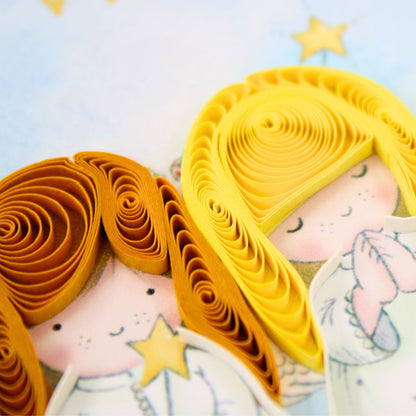 Christmas Quilling Cards Box of 4 Luxury Quilled Angel Handmade Xmas Cards
