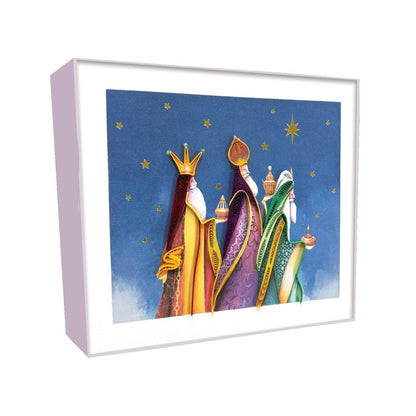 Christmas Quilling Cards Box of 4 Luxury Quilled Three Kings Handmade Xmas Cards
