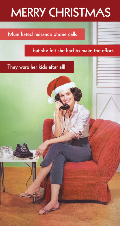 Quitting Hollywood Christmas Card Mum Making An Effort Funny Card