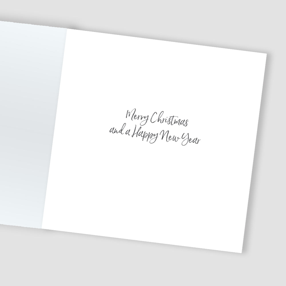 Box Of 8 Reindeers Snowglobe Hospice UK Charity Christmas Cards