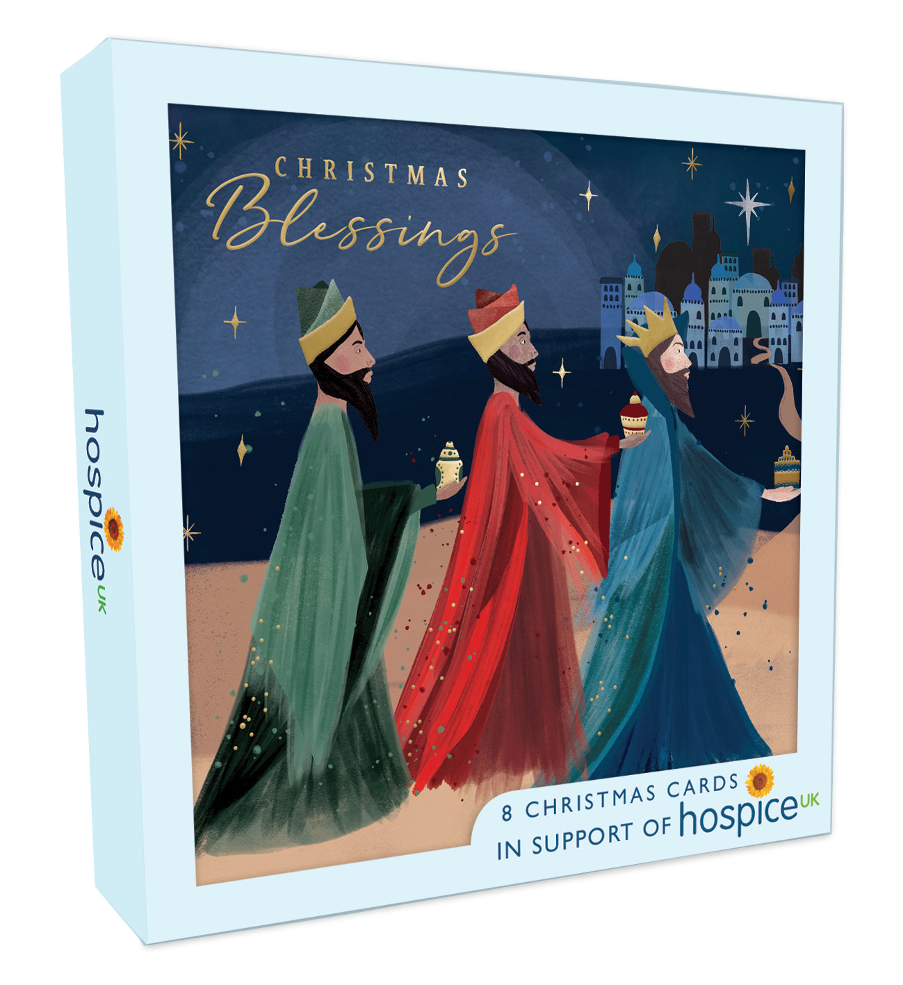 Box Of 8 Three Kings Religious Hospice UK Charity Christmas Cards