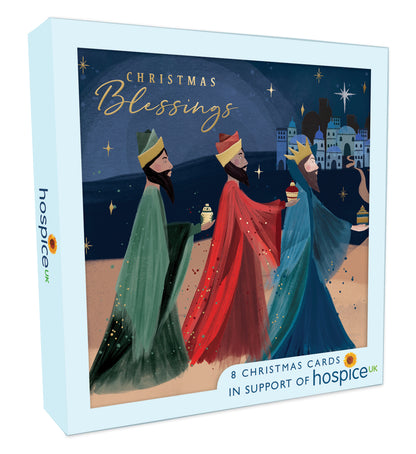 Box Of 8 Three Kings Religious Hospice UK Charity Christmas Cards