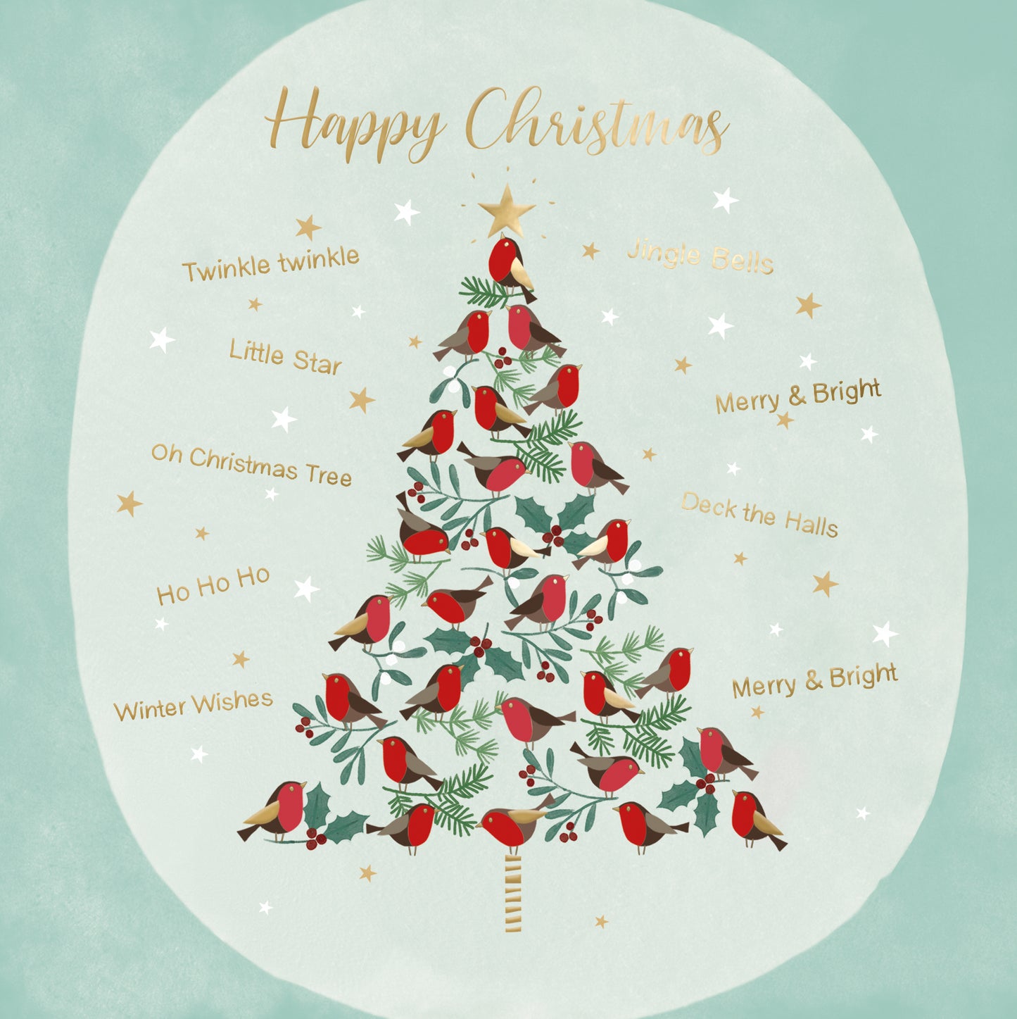 Box Of 8 Tree Of Tweeting Robins Hospice UK Charity Christmas Cards