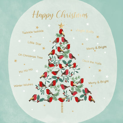 Box Of 8 Tree Of Tweeting Robins Hospice UK Charity Christmas Cards