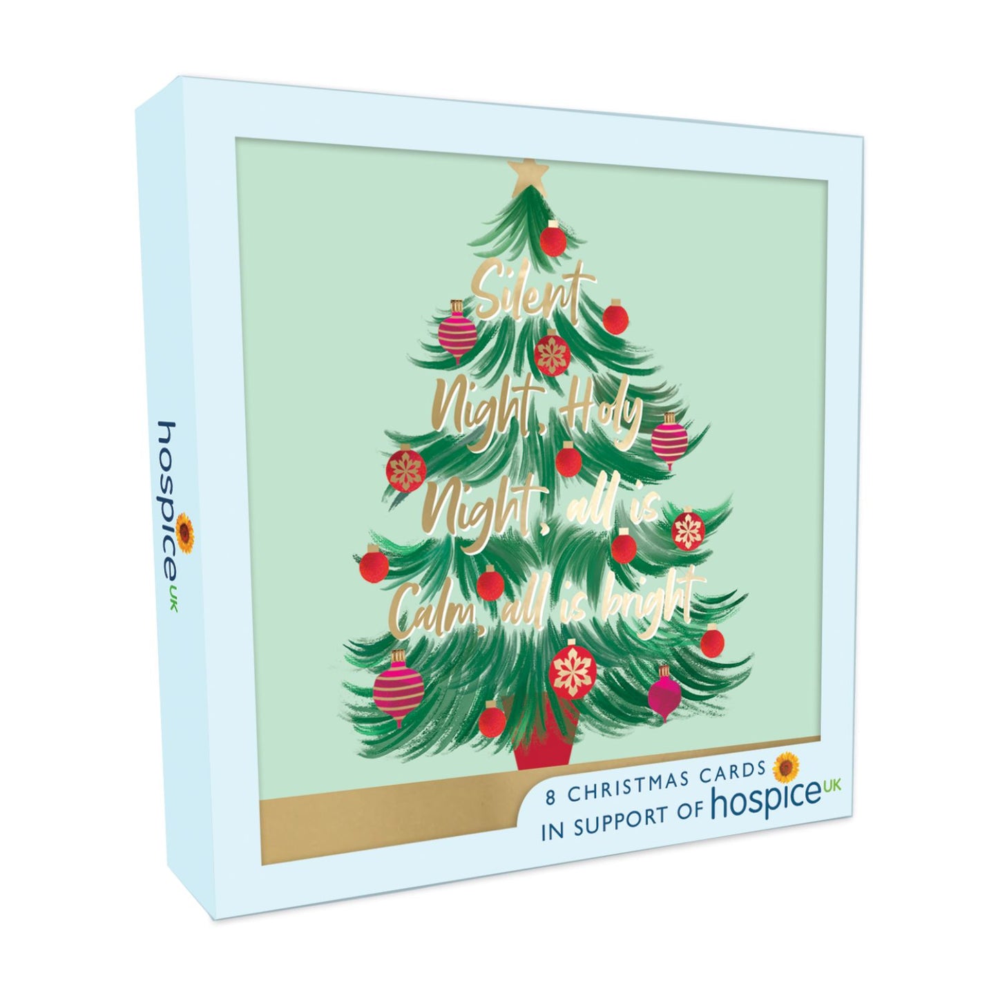 Hospice UK Charity Christmas Cards Box of 8 Tree Charitable Xmas Cards