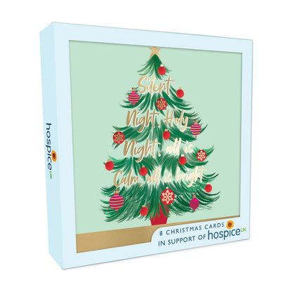 Hospice UK Charity Christmas Cards Box of 8 Tree Charitable Xmas Cards