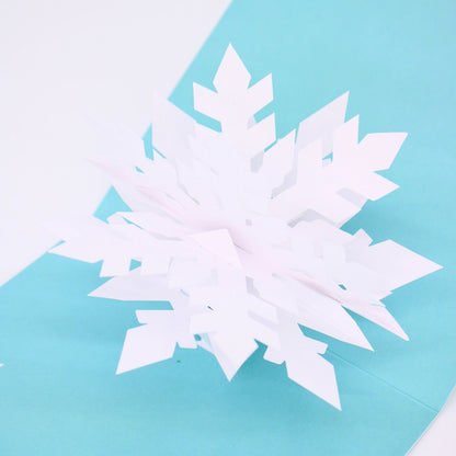 2toTango 3D Pop Up Christmas Card Festive Snowflake Xmas Cards