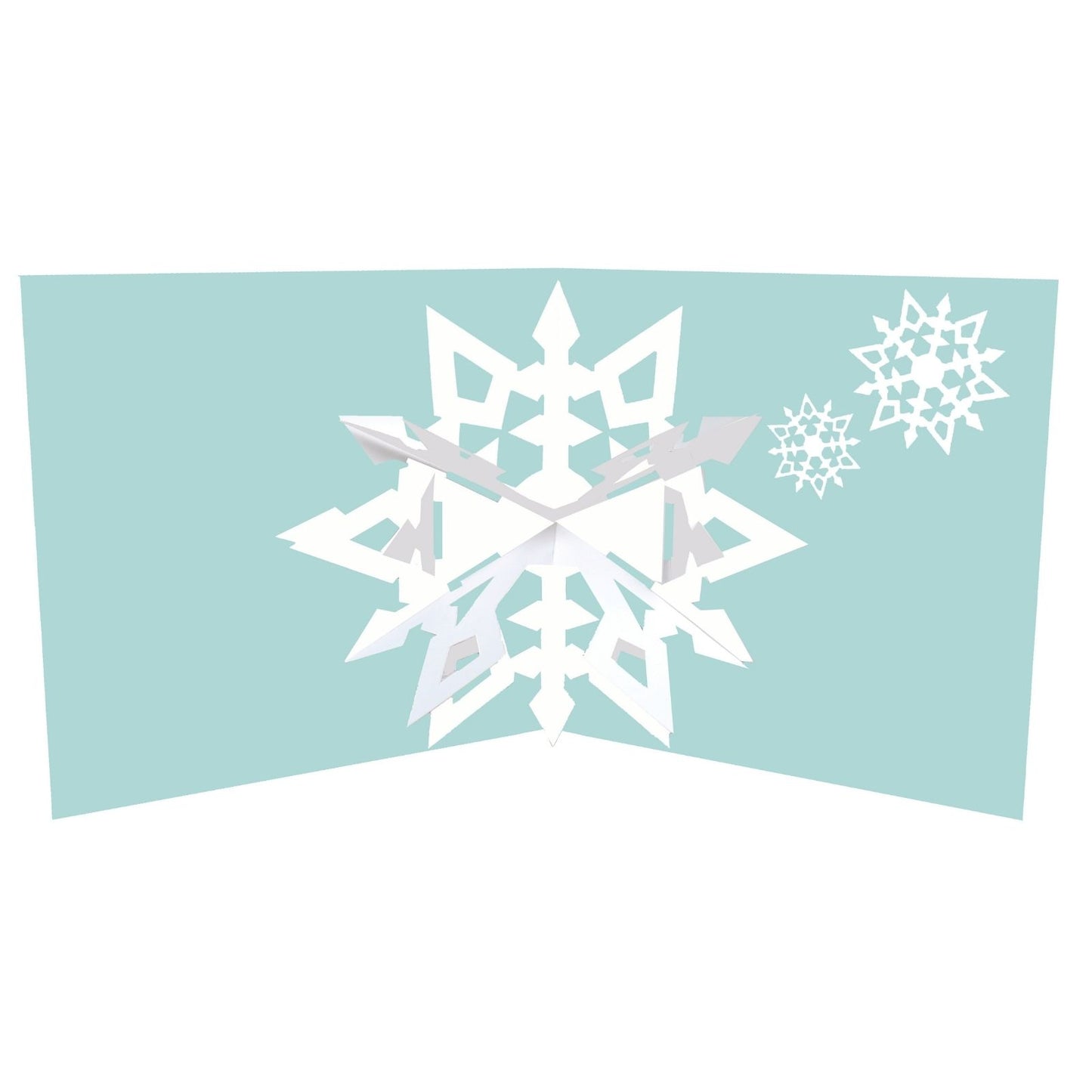 2toTango 3D Pop Up Christmas Card Diamond Snowflake Xmas Cards