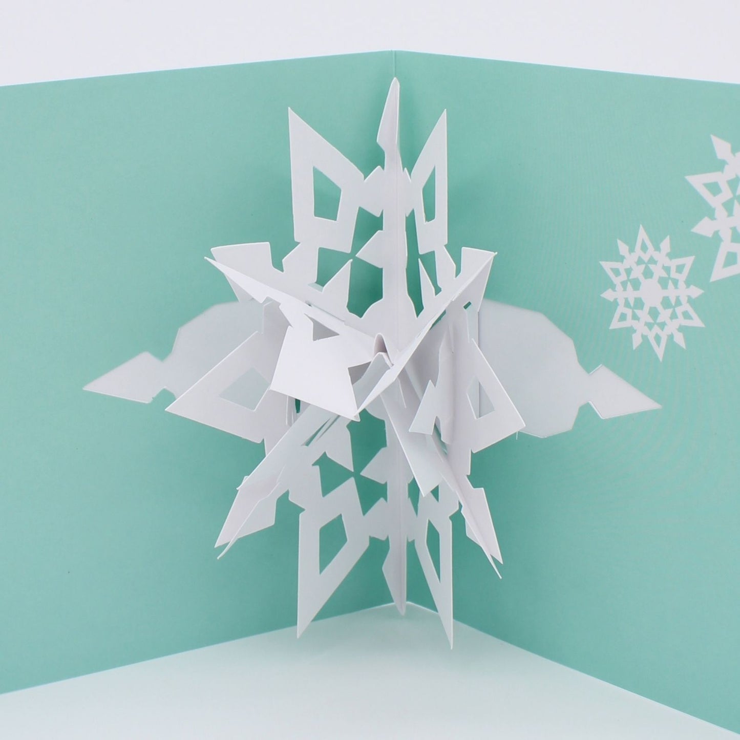 2toTango 3D Pop Up Christmas Card Diamond Snowflake Xmas Cards