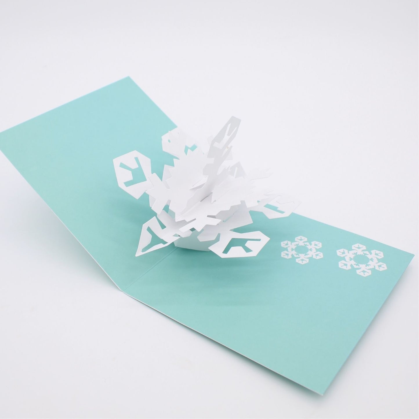 2toTango 3D Pop Up Christmas Card Snowy Snowflake Xmas Cards