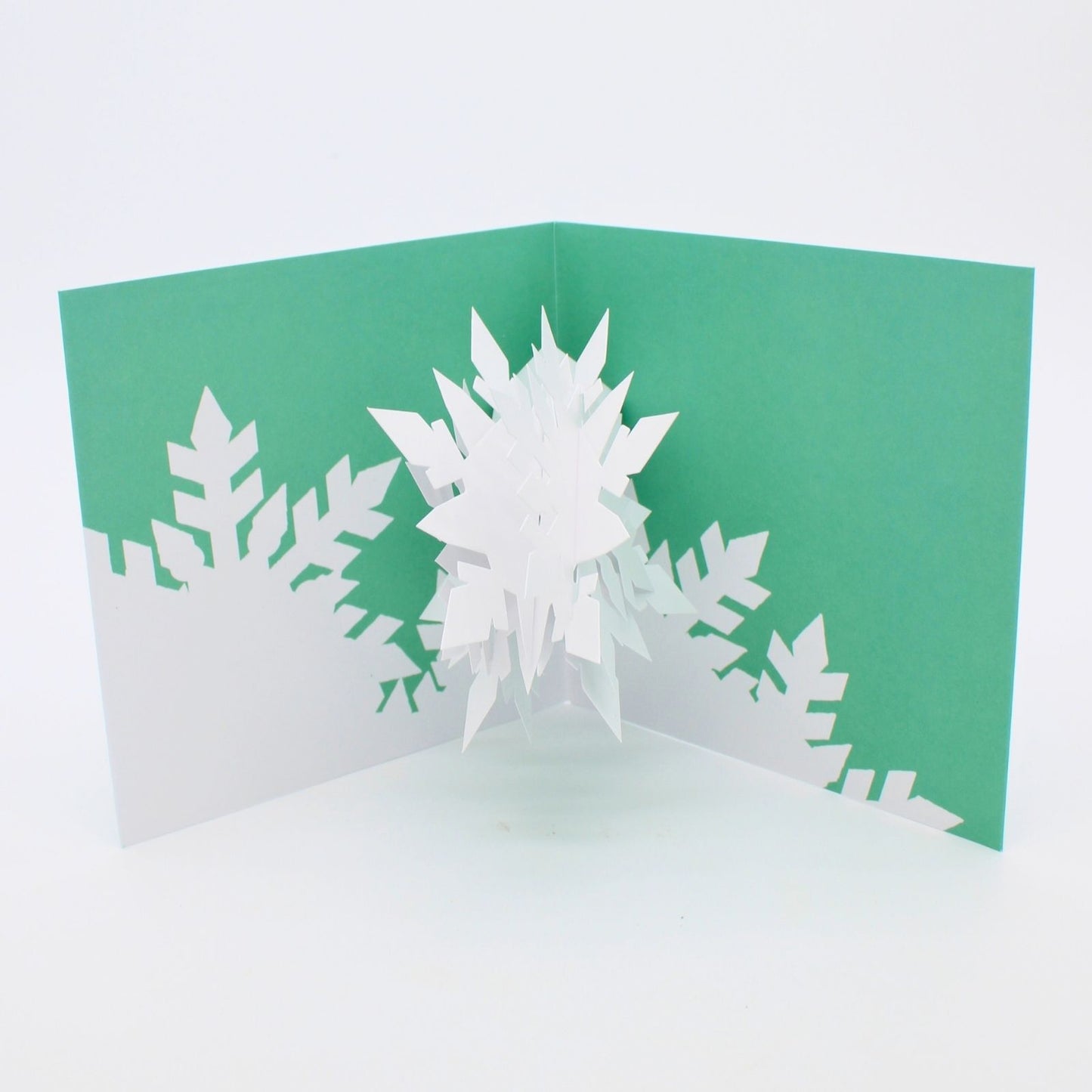 2toTango 3D Pop Up Christmas Card Frosty Snowflake Xmas Cards