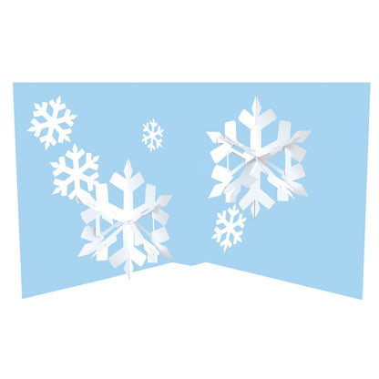 2toTango 3D Pop Up Christmas Card Festive Snowflakes Xmas Cards