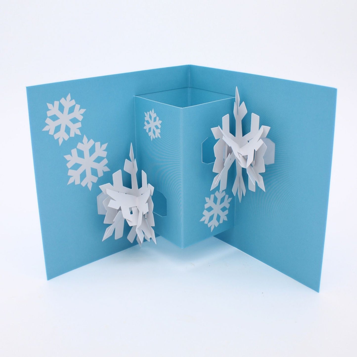 2toTango 3D Pop Up Christmas Card Festive Snowflakes Xmas Cards