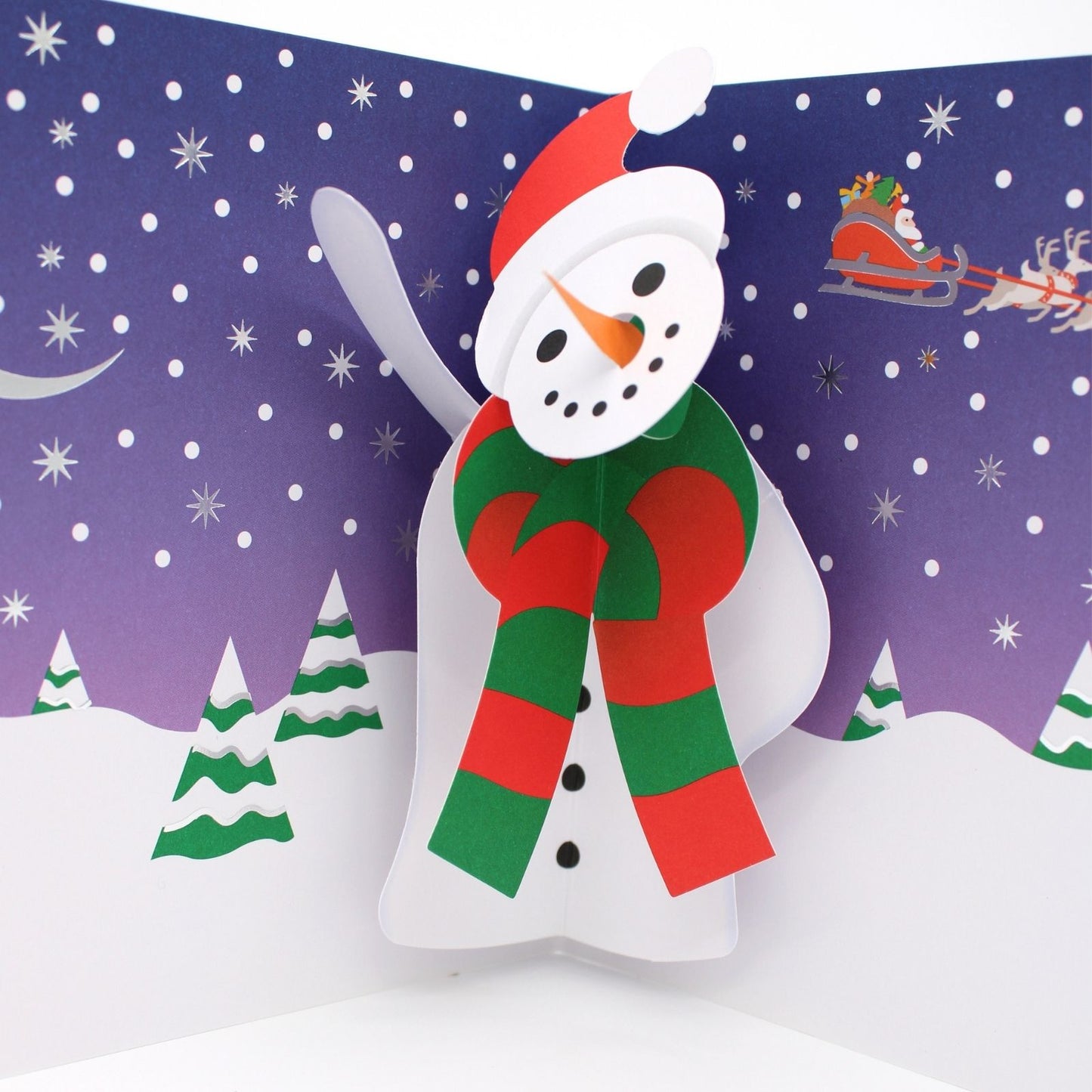 2toTango 3D Pop Up Christmas Card Frosty Snowman Xmas Cards