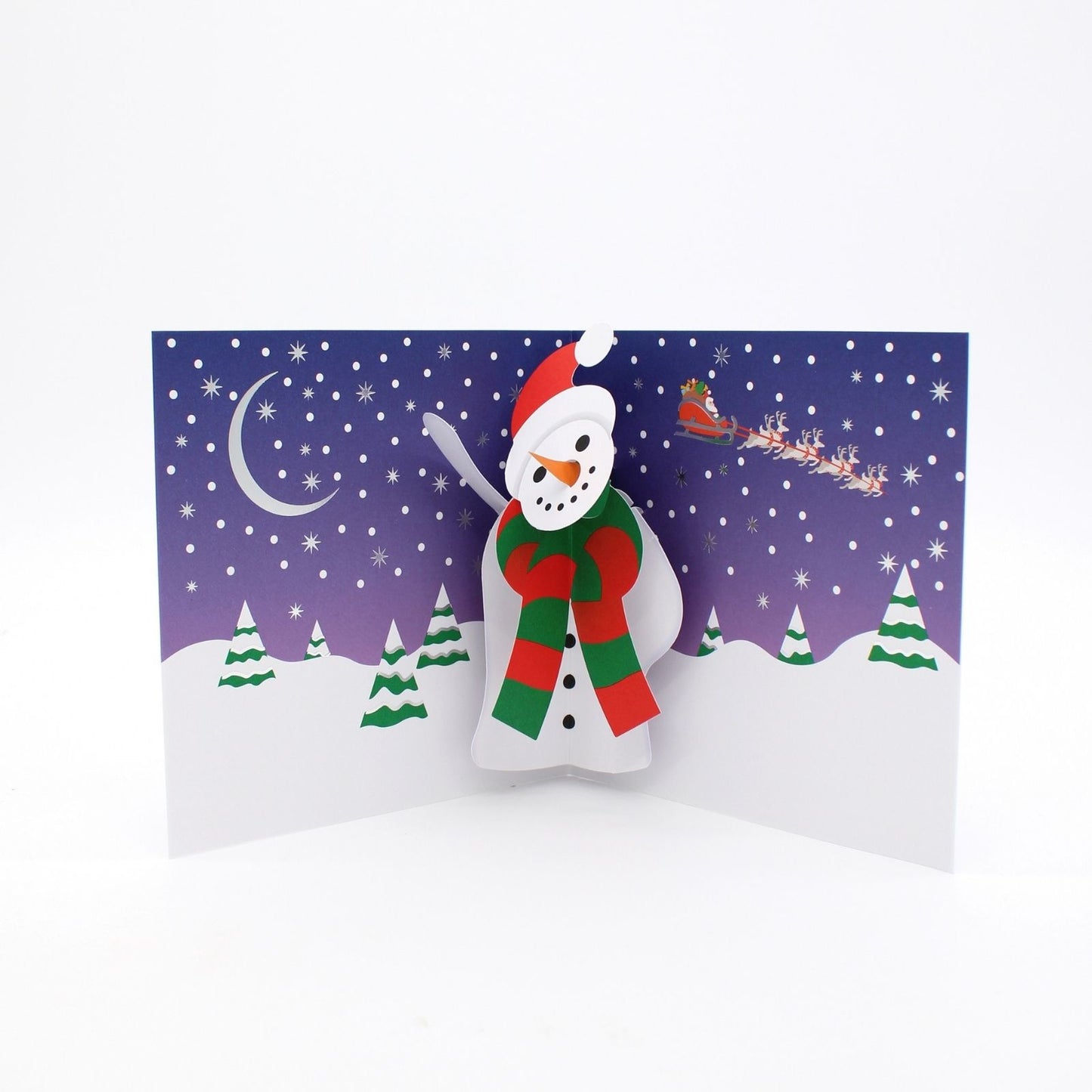 2toTango 3D Pop Up Christmas Card Frosty Snowman Xmas Cards