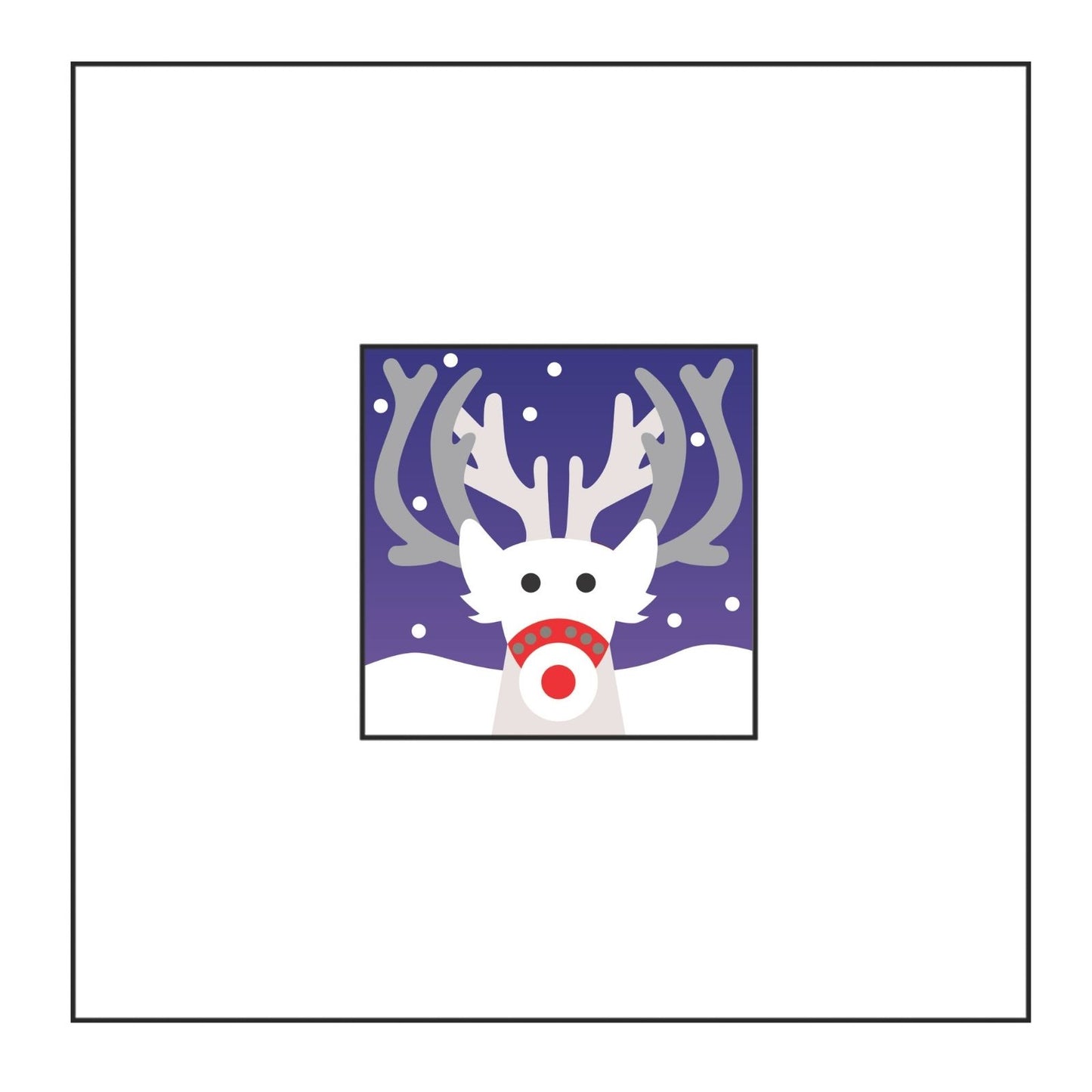 2toTango 3D Pop Up Christmas Card Red-Nosed Reindeer Xmas Cards