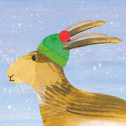 2toTango 3D Pop Up Christmas Card Magical Hare Xmas Cards