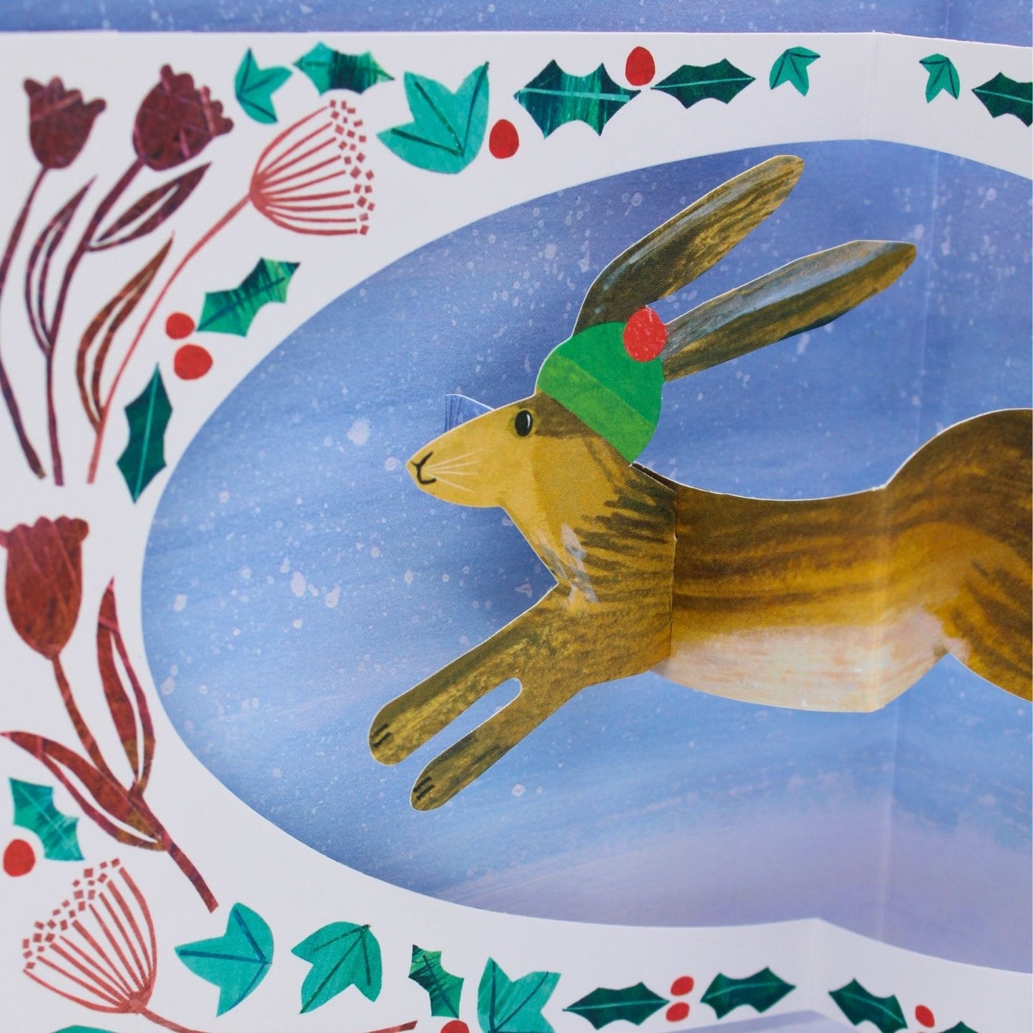 2toTango 3D Pop Up Christmas Card Magical Hare Xmas Cards
