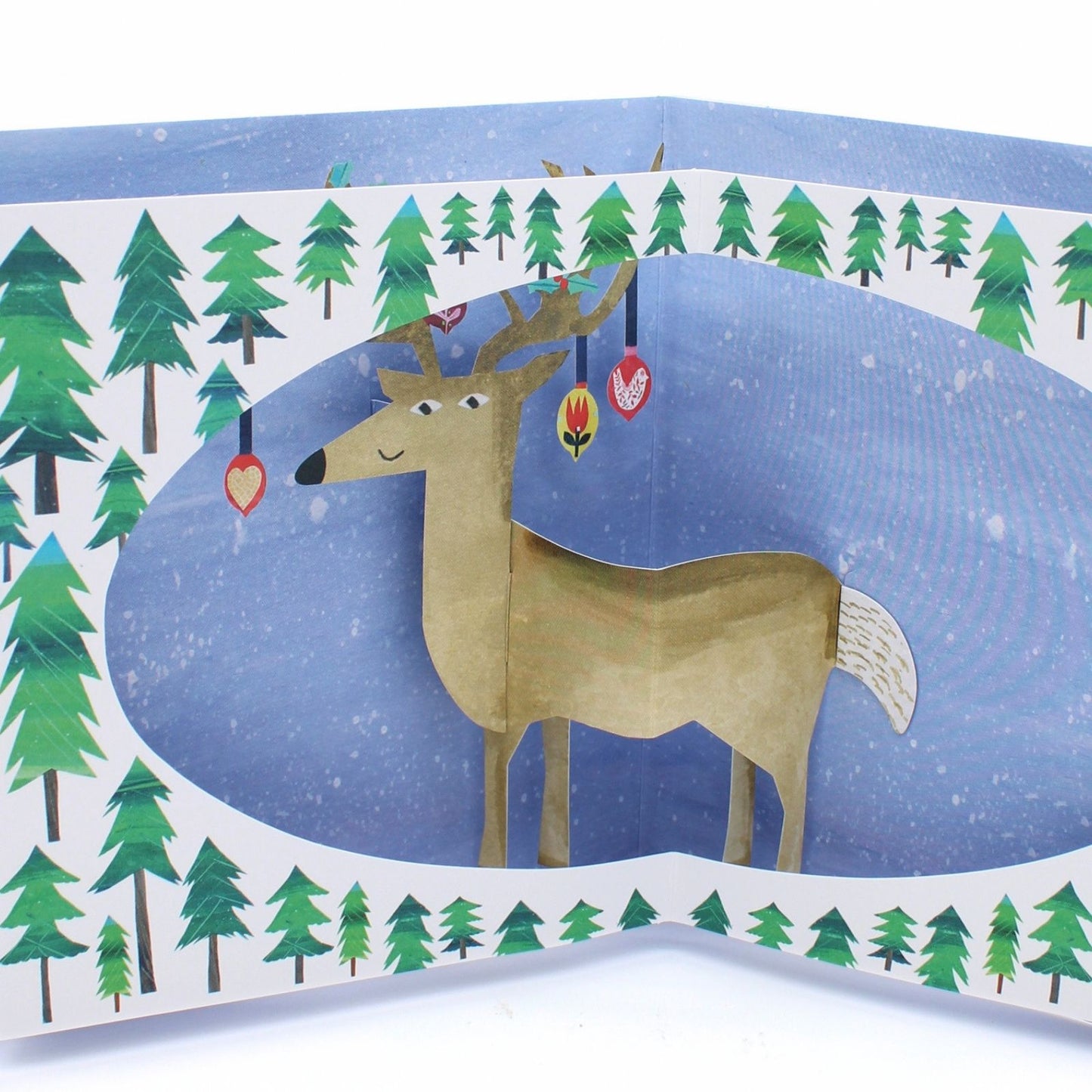 2toTango 3D Pop Up Christmas Card Cute Reindeer Xmas Cards