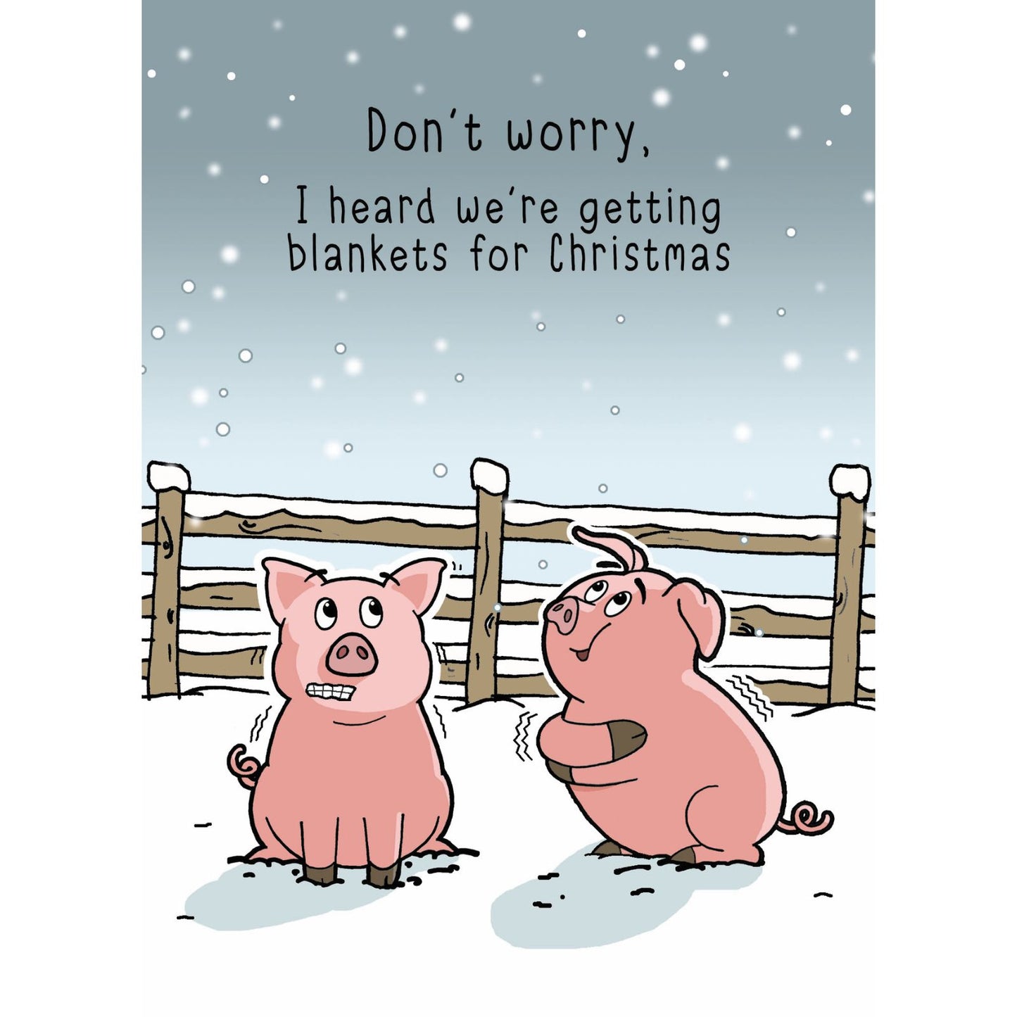 Twizler Funny Christmas Cards Box of 8 Assorted Humour Xmas Cards In 4 Designs