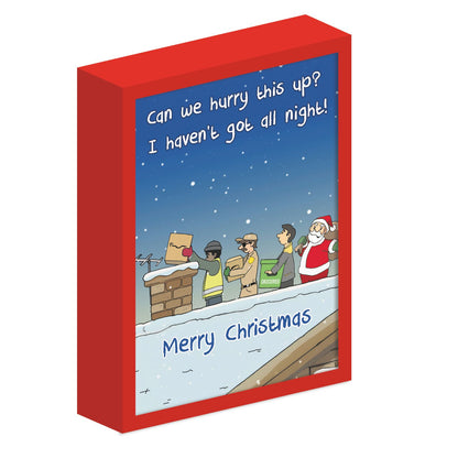 Twizler Funny Christmas Cards Box of 8 Assorted Humour Cards In 4 Xmas Designs