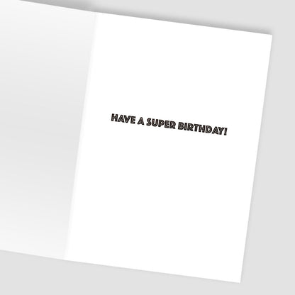 Hand-Finished Happy Birthday Super Star! Card Celebration Greeting Card For Him