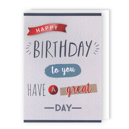 Hand-Finished Happy Birthday To You Embellished Celebration Card For Him