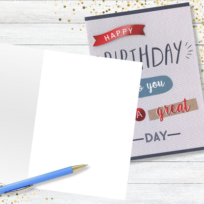 Hand-Finished Happy Birthday To You Embellished Celebration Card For Him