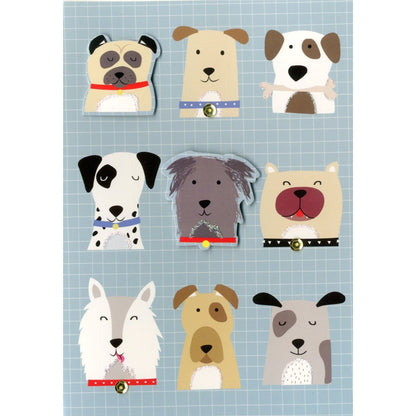 Hand-Finished Dog Themed Embellished Greeting Card Blank For Any Occasion