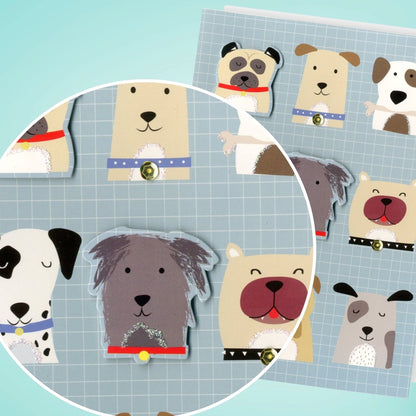 Hand-Finished Dog Themed Embellished Greeting Card Blank For Any Occasion