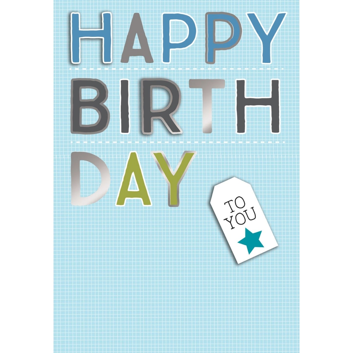 Hand-Finished Happy Birthday To You Embellished Male Greeting Card For Him