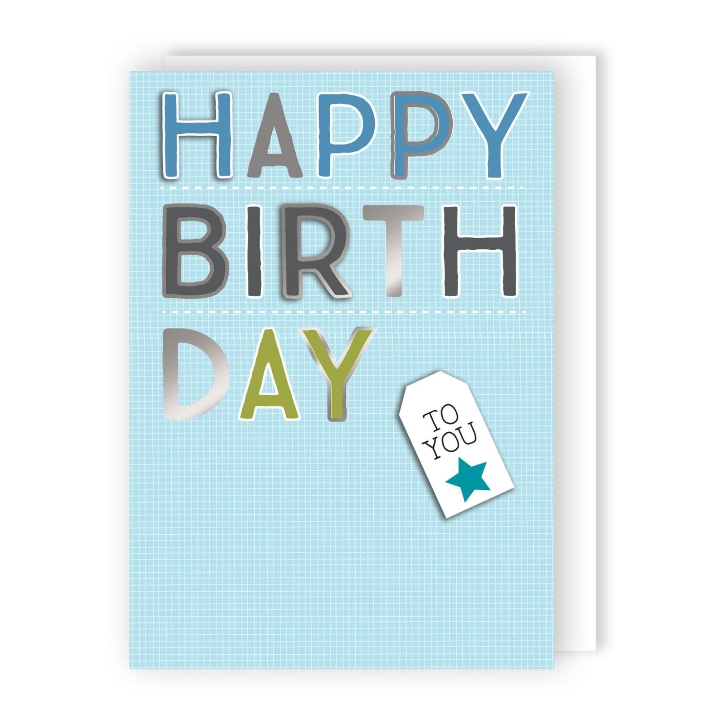 Hand-Finished Happy Birthday To You Embellished Male Greeting Card For Him