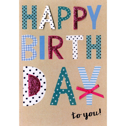 Hand-Finished Happy Birthday To You Embellished Celebration Card For Her