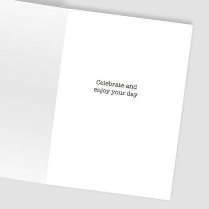 Hand-Finished Birthday Card Sparkling Celebration Glittered Bubbly For Her