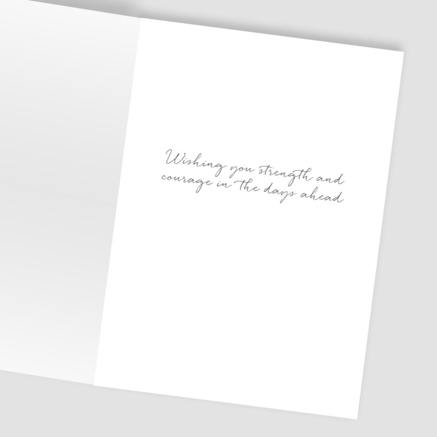 Hand-Finished Heartfelt Sympathy Card Simple Embellished Greeting Card