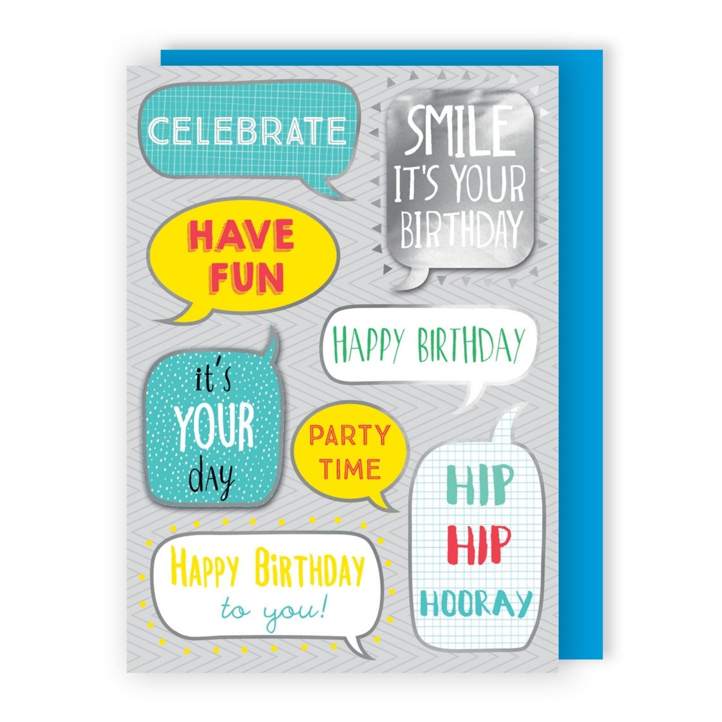 Hand-Finished Birthday Greeting Card Celebration Shout Out Embellished For Him