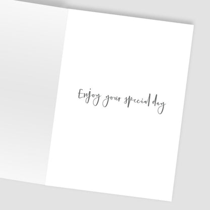 Hand-Finished Birthday Celebration Card Giraffe Flowers Just For You For Her