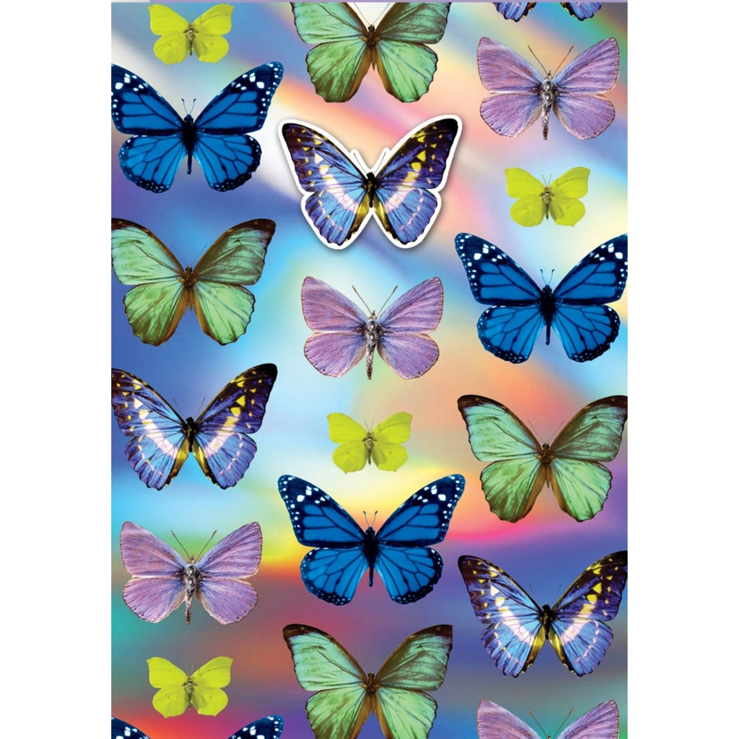 Hand-Finished Foiled Greeting Card Decorated Butterflies Blank For Any Occasion