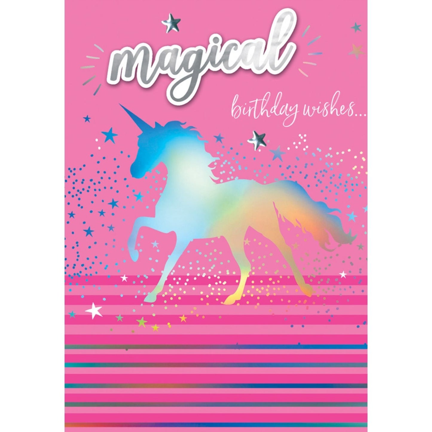 Hand-Finished Birthday Wishes Card Magical Unicorn Embellished Card For Her