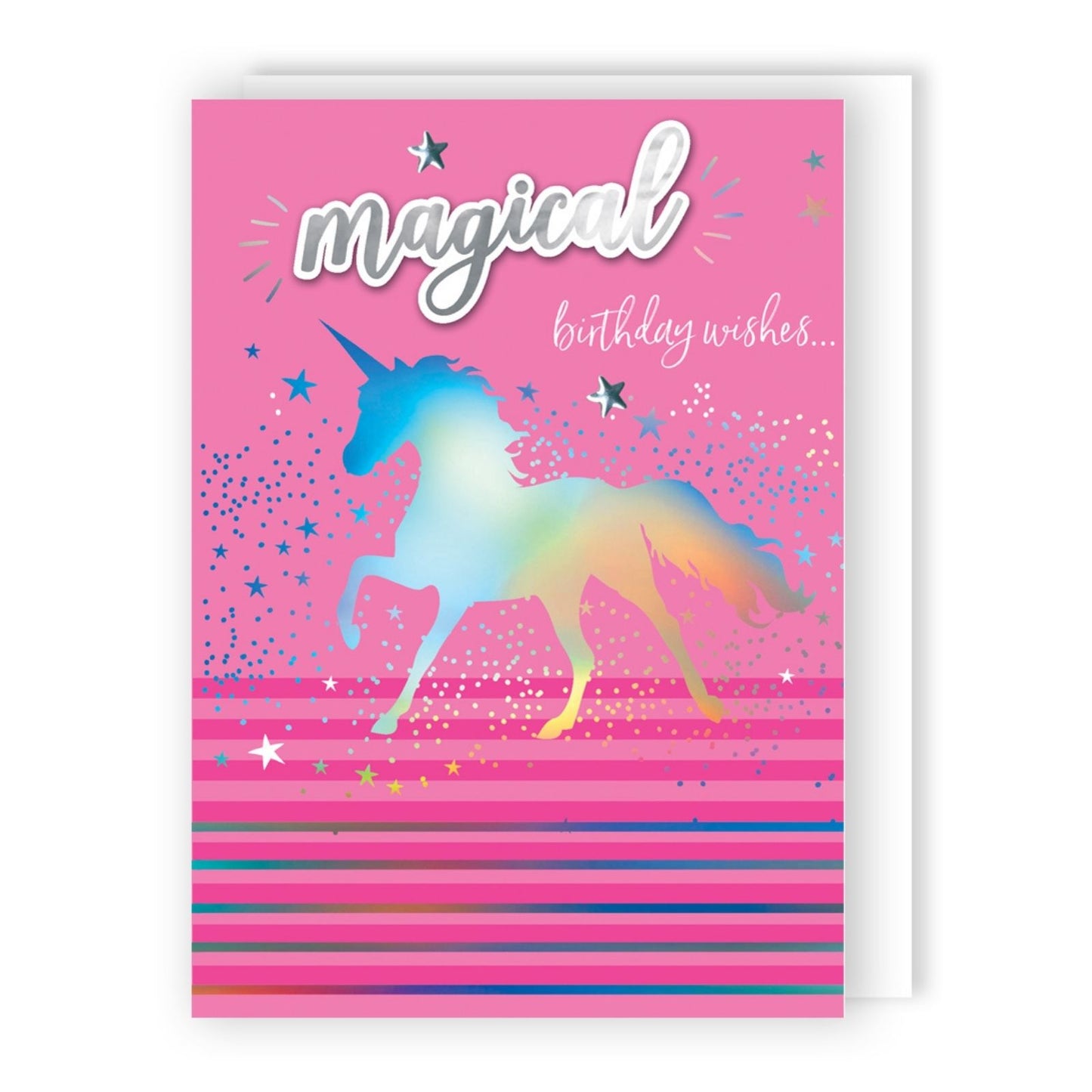 Hand-Finished Birthday Wishes Card Magical Unicorn Embellished Card For Her