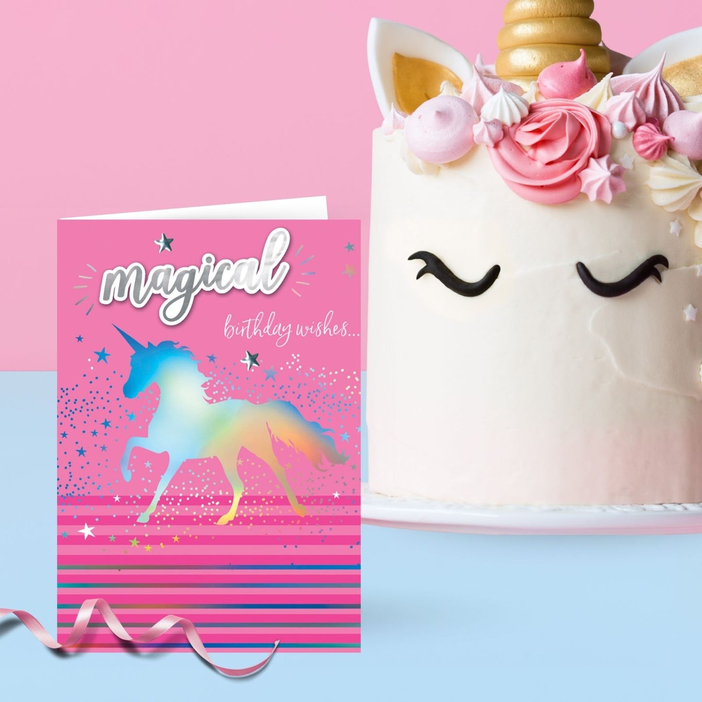 Hand-Finished Birthday Wishes Card Magical Unicorn Embellished Card For Her