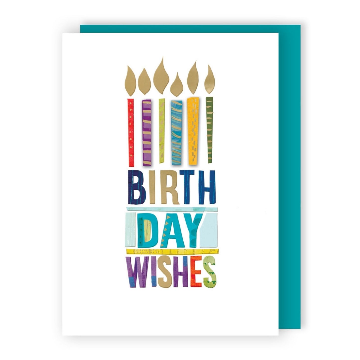 Hand-Finished Birthday Greeting Card Birthday Wishes Embellished Candles On Cake