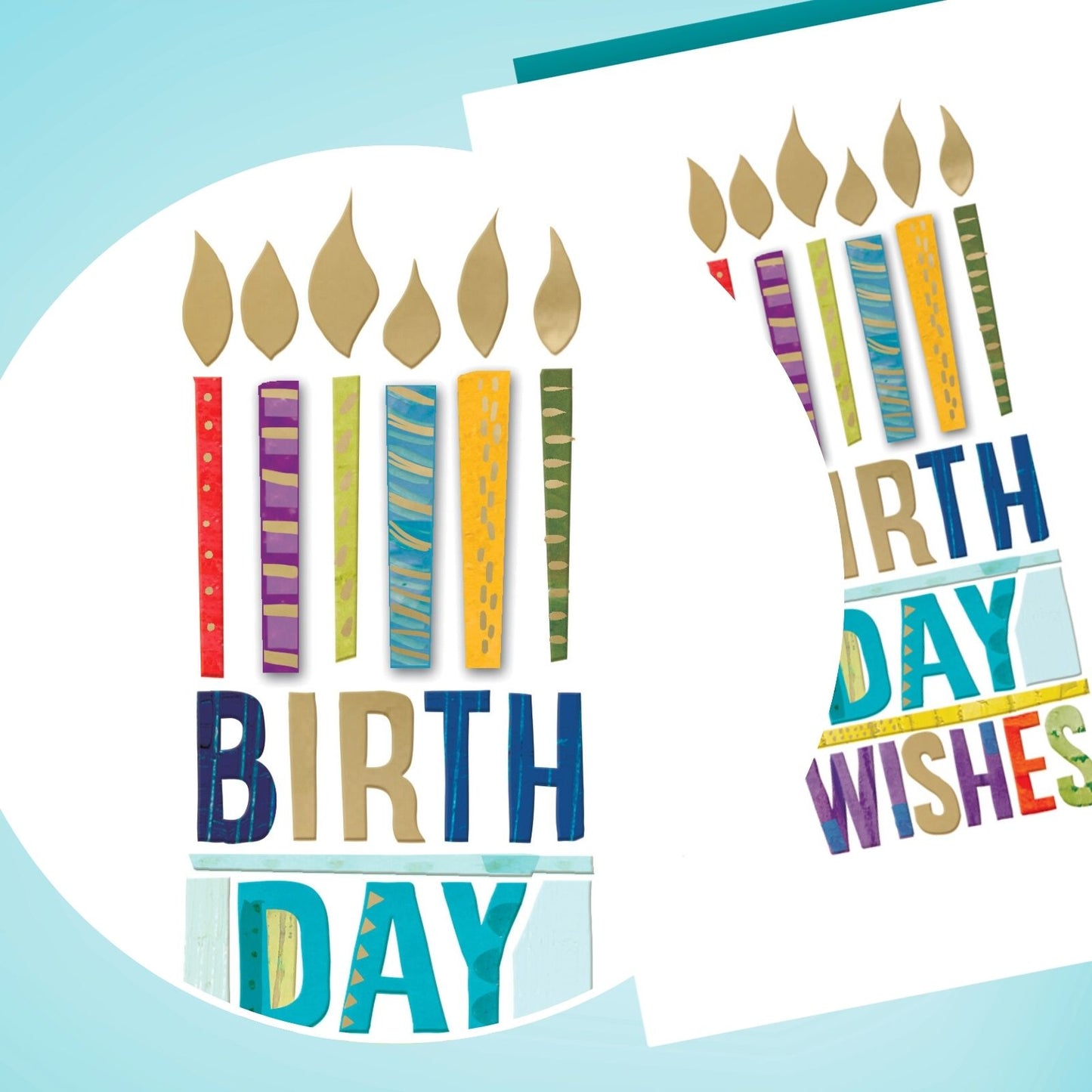Hand-Finished Birthday Greeting Card Birthday Wishes Embellished Candles On Cake