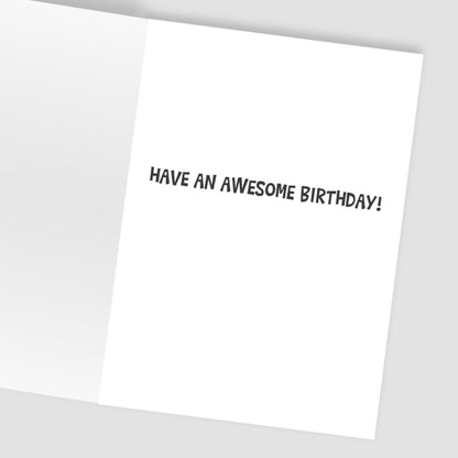 Hand-Finished Birthday Card You Rock! Zap-Tastic Embellished Emoji For Him