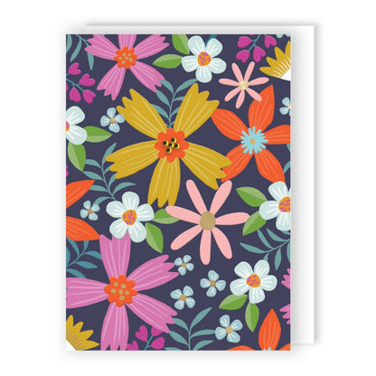 Hand-Finished Floral Card Embellished Greeting Card Blank For Any Occasion