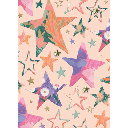 Hand-Finished Stars Card Embellished Foiled Blank For Any Occasion Celebration