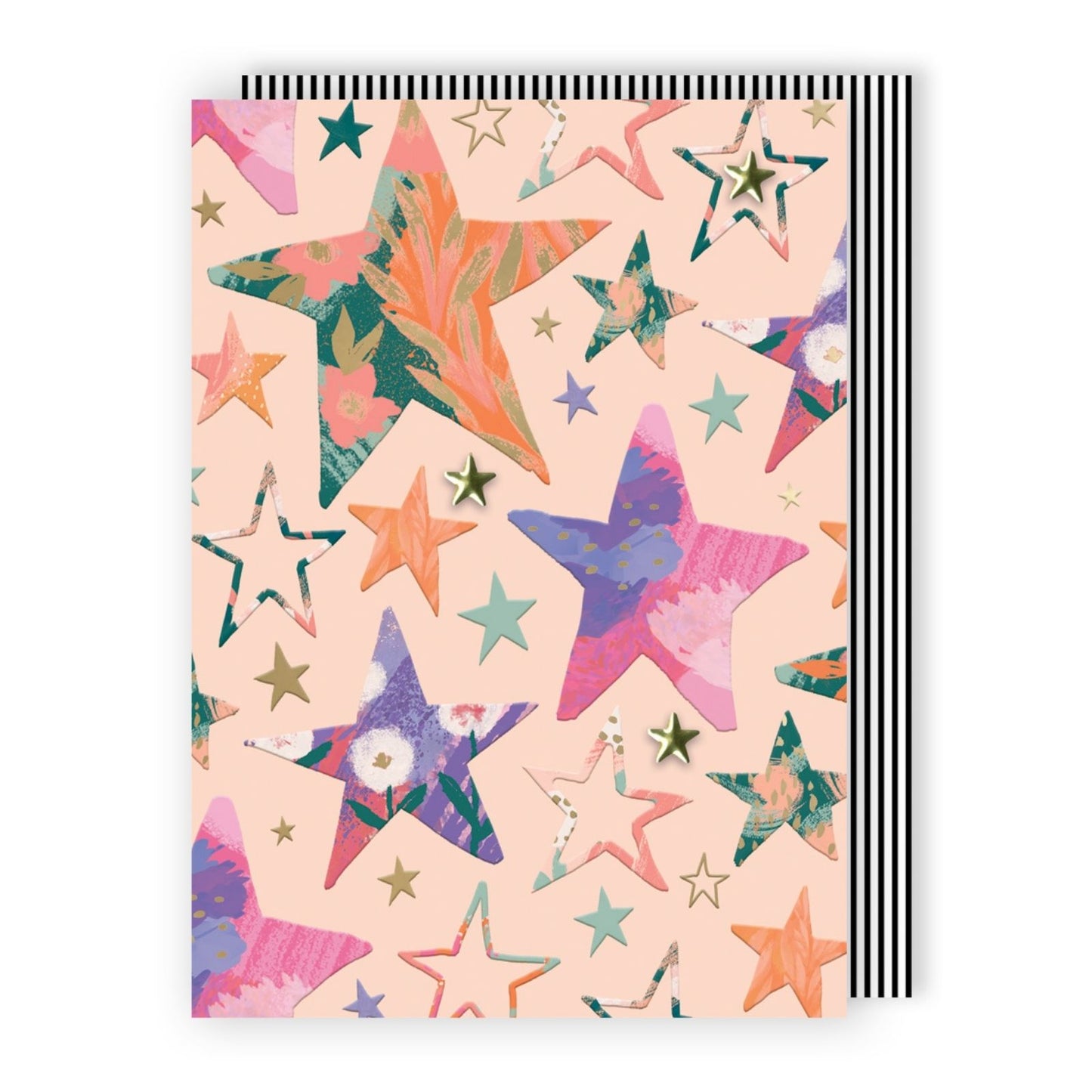 Hand-Finished Stars Card Embellished Foiled Blank For Any Occasion Celebration