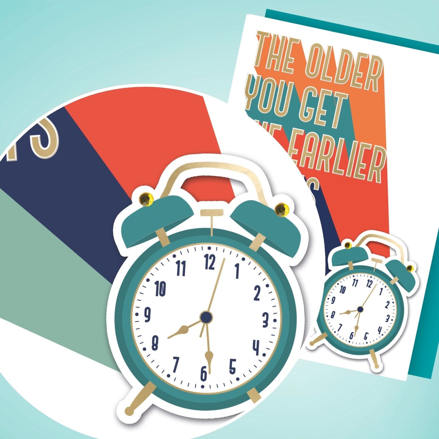 Hand-Finished Timeless Humour Birthday Card Older You Get Earlier It Gets Late