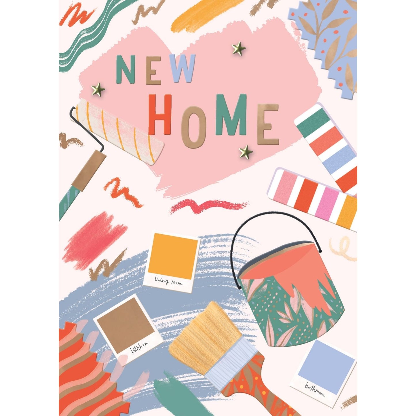 Hand-Finished New Home Greeting Card Newly Painted Celebrations Congratulations